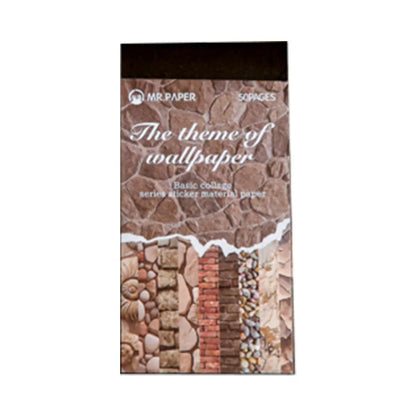 50pcs/lot Kawaii Stationery Stickers Basic collage Junk journaling stickers Planner Decorative Scrapbooking
