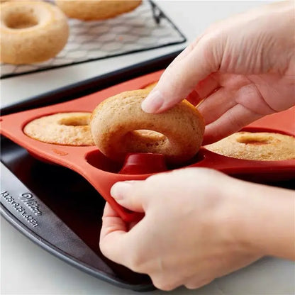 Silicone Donut Maker 3D DIY Baking Pastry Cookie Chocolate Round Molds Muffin Cake Mould Dessert Handmade Kitchen Cooking Too