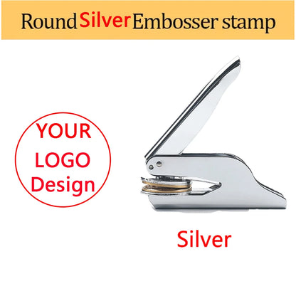 Personalized Book Embossers Stamp Custom Library Book Embosser with Name Logo Design Embossing Stamp Company Wedding Seals DI