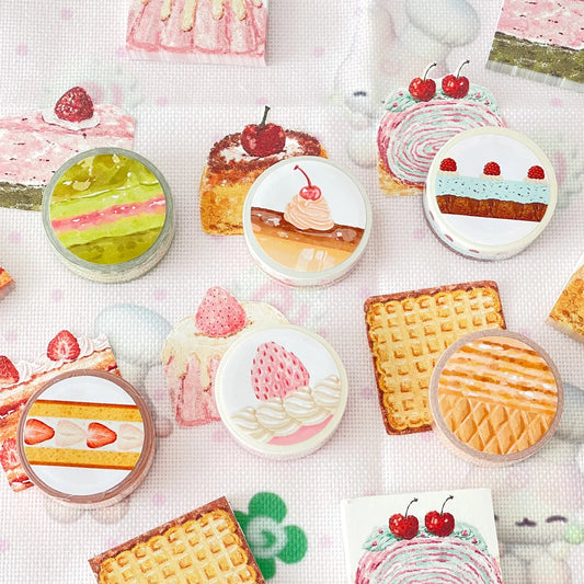 Kawaii Deco Masking Tapes Fruit Cake Washi Tape for Dessert Scrapbooking For Arts Diy Crafts Album Journal Planner