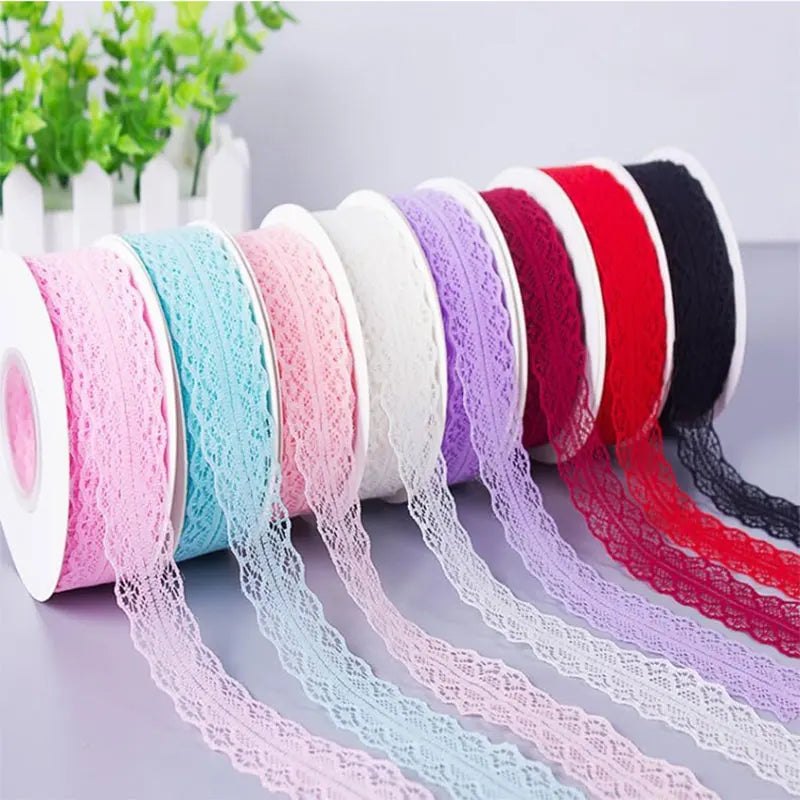 1/5/10 Yards Lace Ribbon 3cm Wide Vintage Pattern Ribbons DIY Apparel Sewing Fabric Gift Wrapping Party Decorations