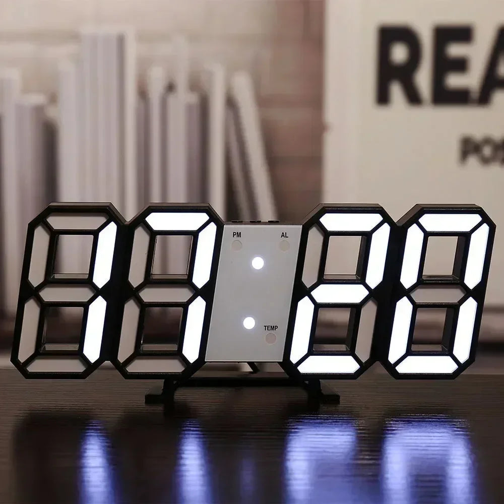 Digital Wall Clock Desk Watches Electronic Alarm Modern Home Decoration for Bedroom Decor Interior Led Table Clocks Living Ro