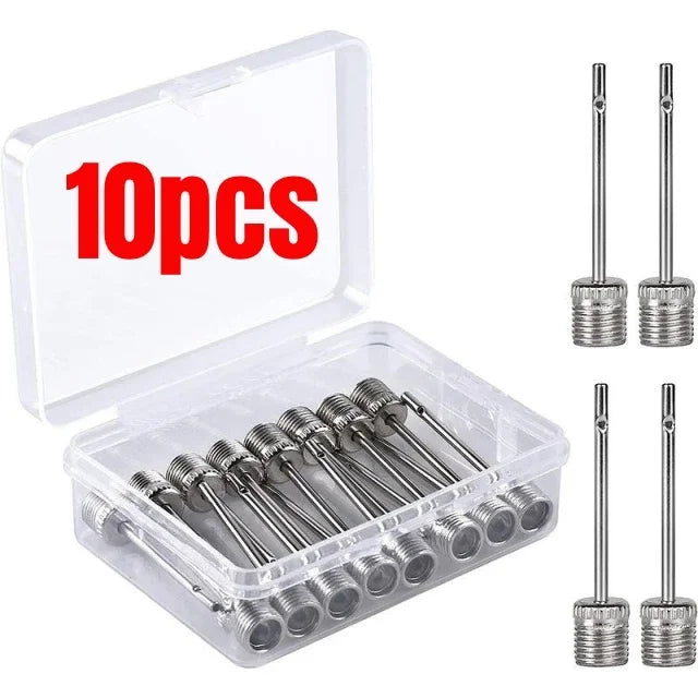 New Sport Ball Inflating Pump Needle For Football Basketball Soccer Inflatable Air Valve Adaptor Stainless Steel Pump 5/10/20