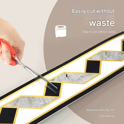 500cm*10cm Self-adhesive BaseboardWall border decorative strip thick waterproof Window Sills Door Frames Decor