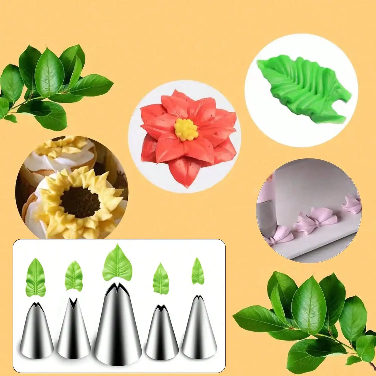 Cake Decorating Icing Piping Tip, Decorating Tips Stainless Steel, Cake Icer Tips Large Decorating Icing Tips, Decorating Too