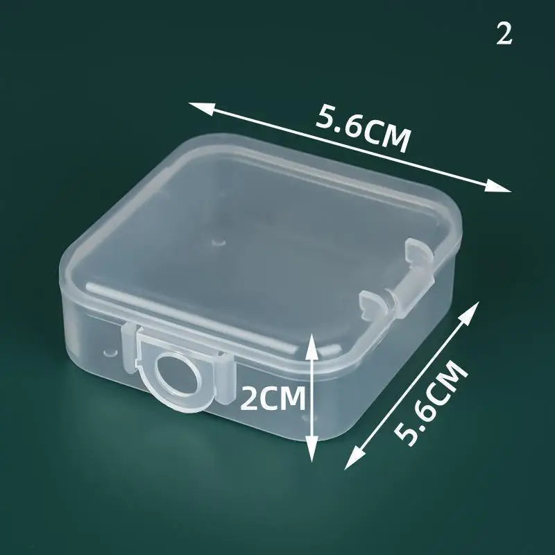 Mini Plastic Box Rectangular Box Translucent Box Packing Box Storage Box Dustproof Solid Strong Jewelry Storage Case Containe