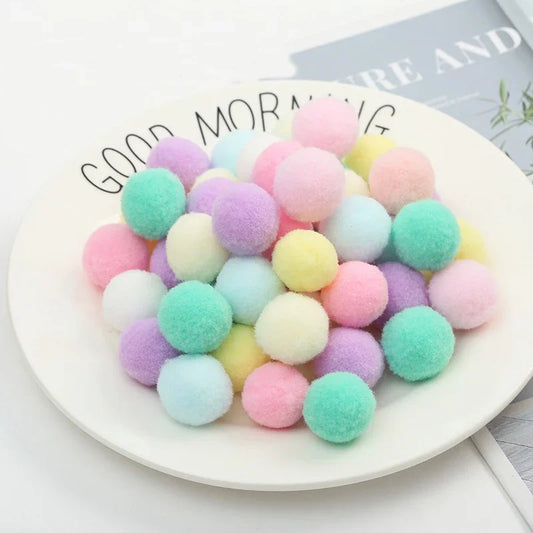 Pompon Balls 8mm 10mm 15mm 20mm 25mm 30mm Fluffy Pompoms Crafts Pompom Diy Handmade Kids Toy Wedding Decoration Craft Supplie