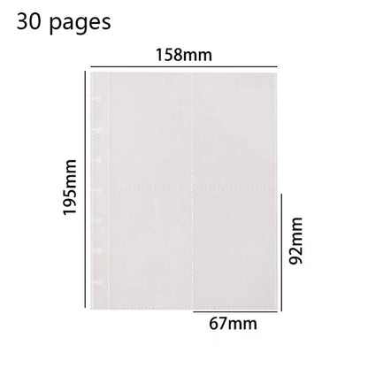 Kpop Photo Album New INS Multi-pockets Loose-leaf Binder 3 Inch Photocard Holder Idol Cards Collect Book Star Chaser - Inside