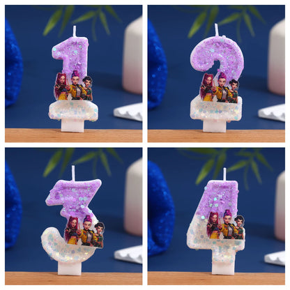 NEW Demon Digital Candle Cake Decoration Number Candle Cake Top Birthday Party Kpop Cake Decoration