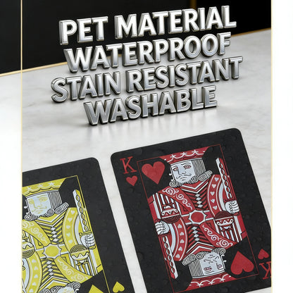 Playing Cards Game Poker Cards board child kid toy Waterproof Plastic PVC black blue red yellow green deck card high-end clas
