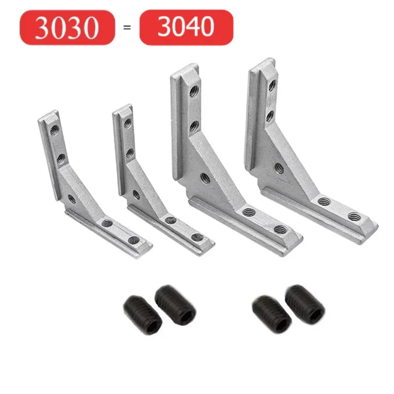 2020 3030 4040 Panel Installation Board Angle Slot Fixing Hardware Door Frame Corner Code Profile Universal Angle Slot Connec