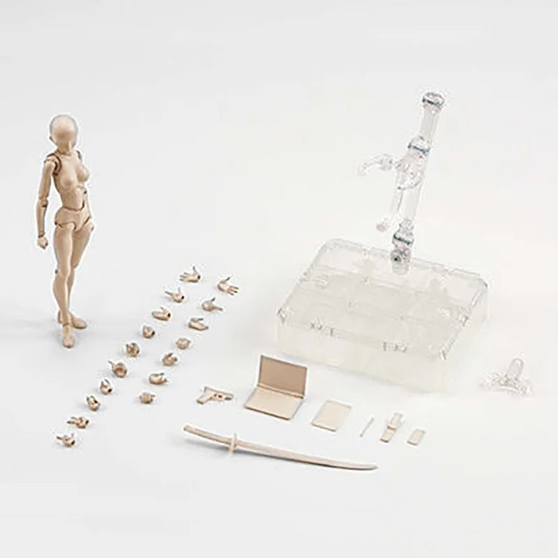 Sketch Draw Figurines Male Female Movable Body Kun Body Chan Joint Pain Anime Figure Shf Action Figure Toy Model Draw Mannequ
