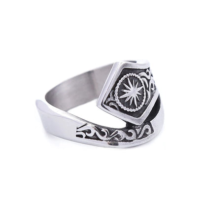 Fashion 316L Stainless Steel Simple Rings For Men Women Punk Hip Hop Square Band Flat Top Signet Ring Charm Party Jewelry Gif