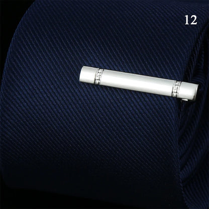 Tie Pin For Men Classic Tie Clips Copper Tie Bar Tie Collar Pin Business Corbata Necktie Clip Jewelry Gift Wedding Accessorie