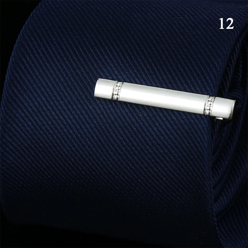 Tie Pin For Men Classic Tie Clips Copper Tie Bar Tie Collar Pin Business Corbata Necktie Clip Jewelry Gift Wedding Accessorie