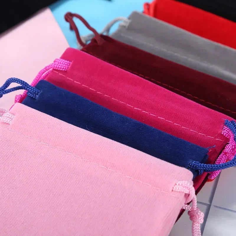 10/5/2PCS Velvet Drawstring Bags Satin Gift Bags Velvet Cloth Jewelry Pouches Wedding Favor Drawstring Bag Christmas Bag 5-5C