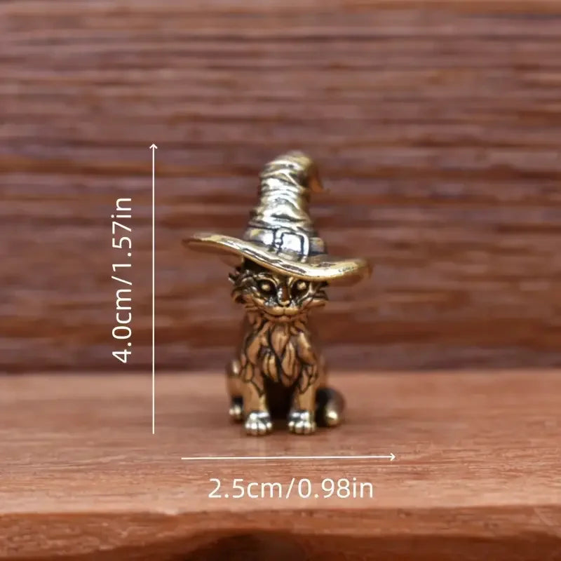 Vintage Brass Dog Figurine - Small Collectible Desk Decor Figurine for Living Room, Office deal for Gift Statues for Home Dec