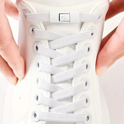 New Press Lock Shoelaces Without ties Gradient Flats Elastic Laces Sneakers Kids Adult No Tie Shoe laces for Shoes Accessorie