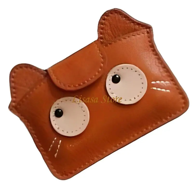 M6CC Lightweight Vintage Cats Print PU Card Wallet With Expandable Capacity For Credit Cards