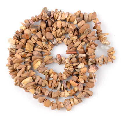 Natural Stone Chips Beads 3-5-8-12mm Irregular Gravel Beads For Jewelry Making Freeform Beads Diy Necklace Bracelet 15'' - Pi