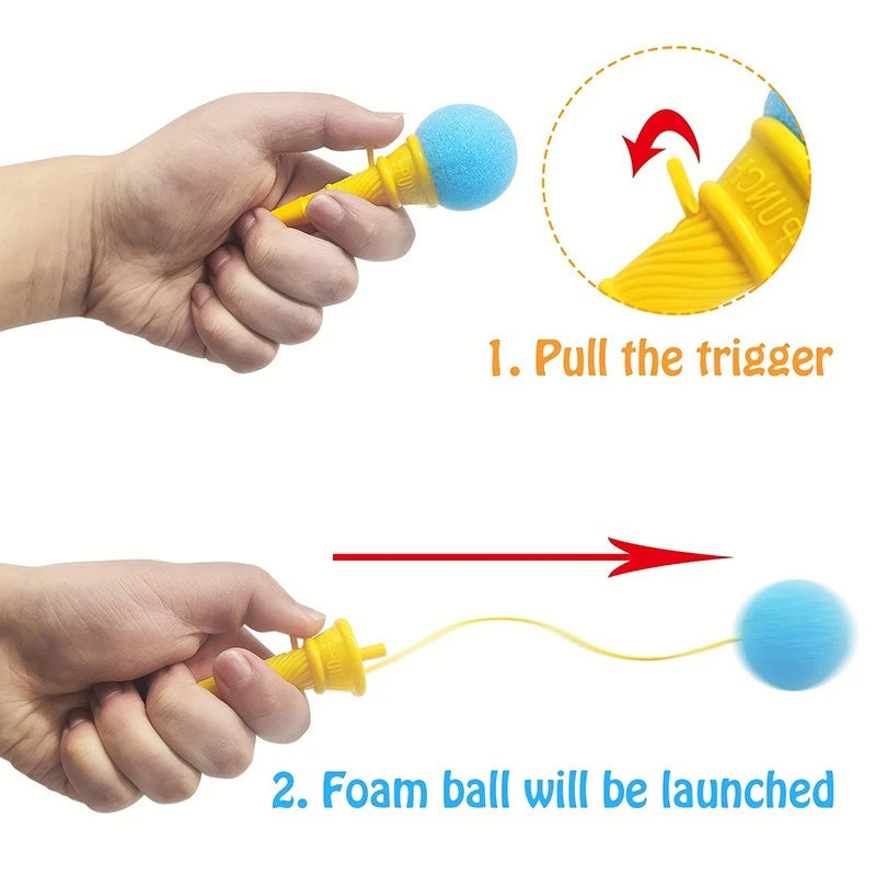 20/10/5Pcs Mini Ice Cream Shooters Colorful Sponge Ball Goodie Bag Filler Christmas Gifts Home Festival Party Games Supplies