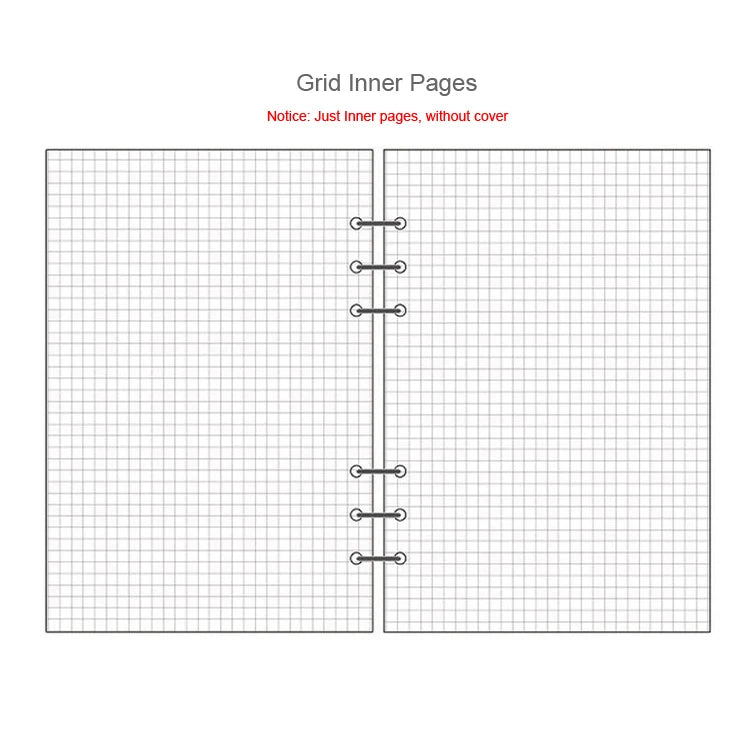 A5 A6A7 45 Sheets Loose Leaf Notebook Refill Spiral Binder Inner Page Weekly Monthly To Do Line Dot Grid Inside Paper Station