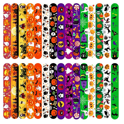 20/50Pcs Halloween Christmas Pattern Wristband Decoration Toys Kids Birthday Party Gifts Pinata Filler New Year's Party Favor