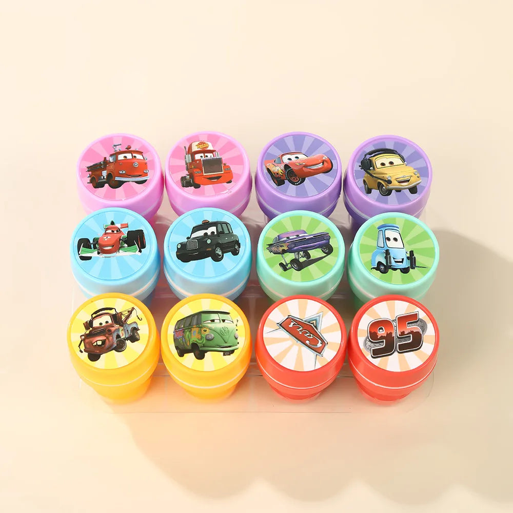 Cars Stamps Party Favor Racing Car Seal Stamps Giveaway Classroom Rewards Prizes Souvenir for Kids Gifts Boys Birthday Party