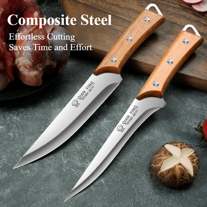 Boning Knife Household Sharp Stainless Steel Slaughter Knife Fruit Knife Sheep Skin Slicing and Peeling Knife Slaughter Knife