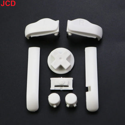 1 Set 17color AB Colorful L R Buttons Keypads For Gameboy Advance Buttons Frame For GBA D Pads Power ON OFF Buttons - white