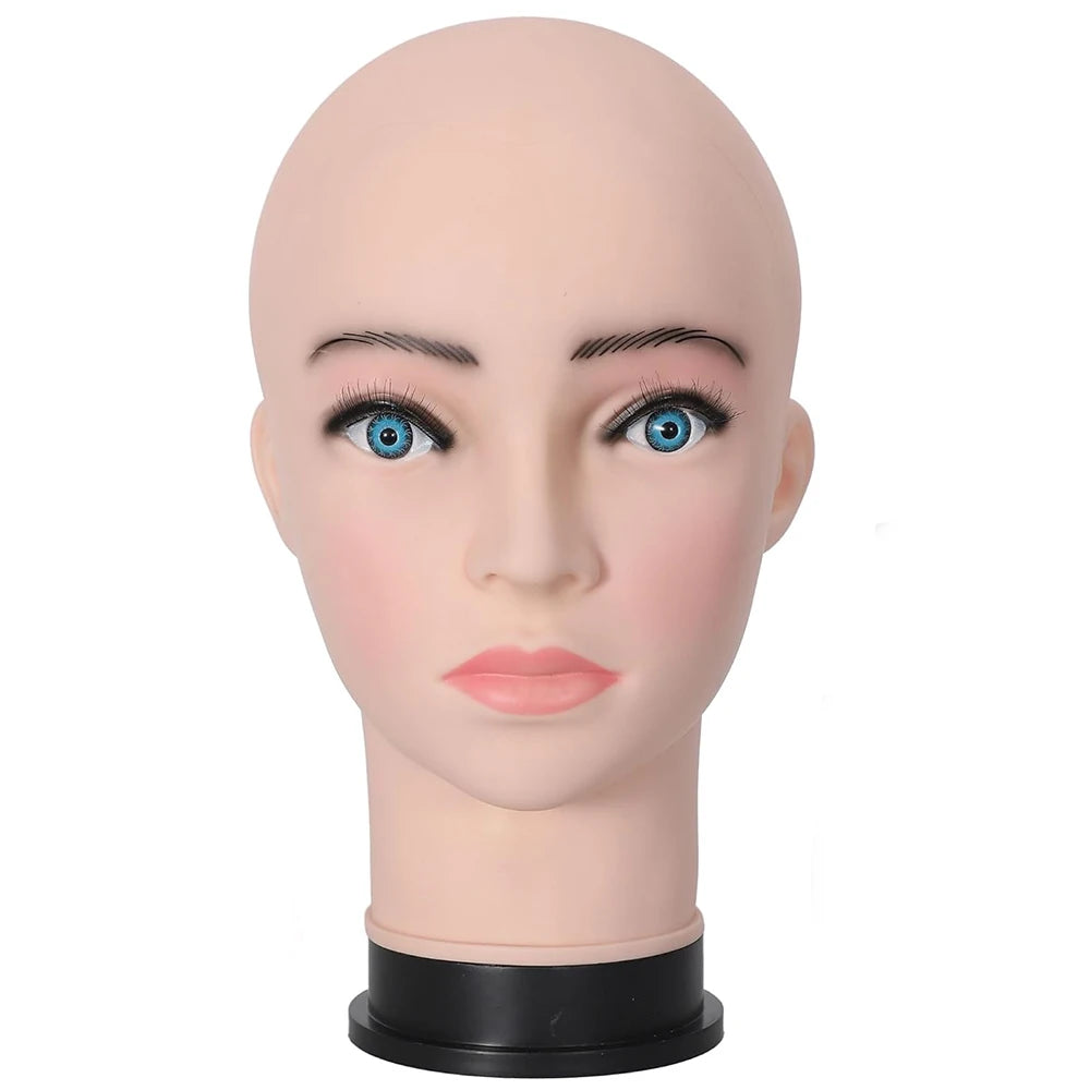 Mannequin Head With Tripod For Making Wig Hat Glasses Mask Display Cosmetology Manikin Head For Makeup Practice Wig Install K