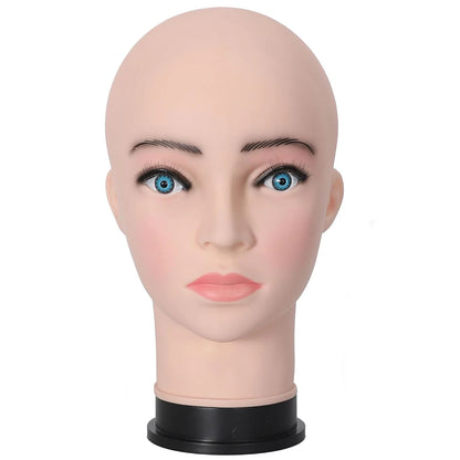 Mannequin Head With Tripod For Making Wig Hat Glasses Mask Display Cosmetology Manikin Head For Makeup Practice Wig Install K