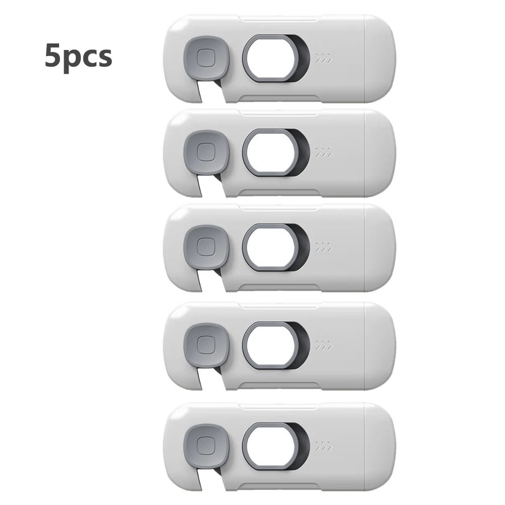 1/2/3/5pcs Child Safety Cabinet Lock Security Protection Home Refrigerator Safety Buckle Baby Anti-Pinch Hand Drawer Door Loc