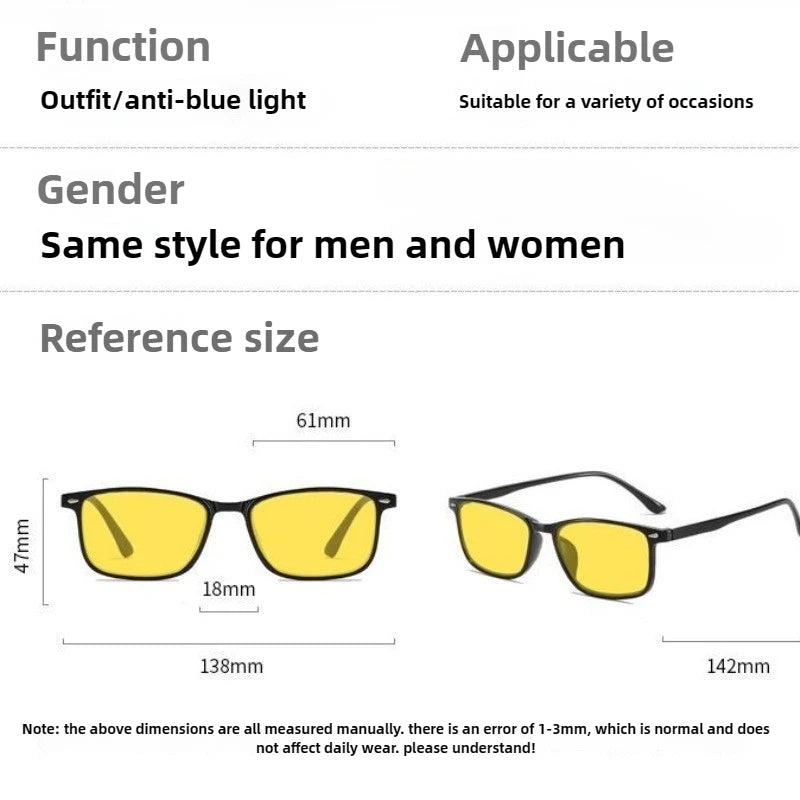 Blue Light Blocking Glasses for Watch Mobile Phones Play Computer Competitive Games Women's Style Orange or Red Lenses Goggle
