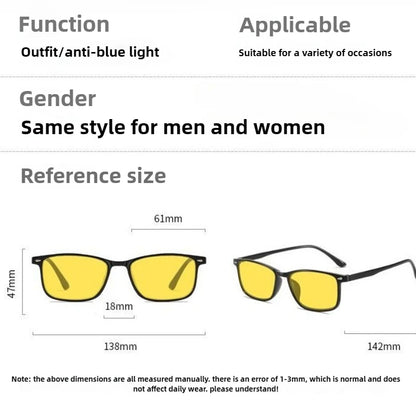 Blue Light Blocking Glasses for Watch Mobile Phones Play Computer Competitive Games Women's Style Orange or Red Lenses Goggle