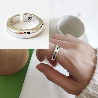 VENTFILLE 925 Sterling Silve Flower Ring for Women Gift Hollow Out Design Retro Hip Hop Versatile Jewelry Party Gift