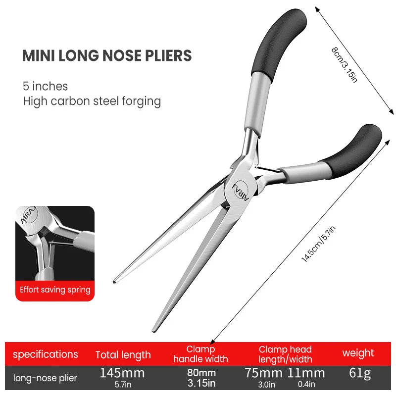 Pointed Nose Pliers, Long Nose Pliers, Multifunctional Manual Small Needle Pliers, Mini Electrician Specific Pointed Nose Pli