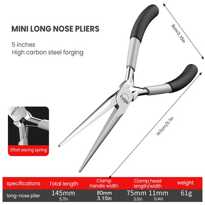 Pointed Nose Pliers, Long Nose Pliers, Multifunctional Manual Small Needle Pliers, Mini Electrician Specific Pointed Nose Pli