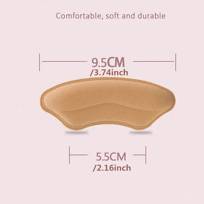 8-Pack Heel Pads for Too Big Shoes Self-Adhesive Heel Protectors Heel Inserts Improve Shoe Fit And Comfort Prevent Heel Slipp