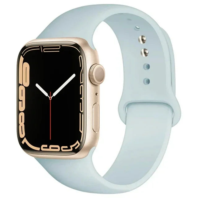 Silicone Band For Apple Watch straps 49mm 40mm 44 mm 45mm 46mm 42mm 41mm 38mm sports bracelet iWatch series 10 9 8 3 SE ultra