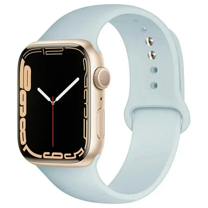 Silicone Band For Apple Watch straps 49mm 40mm 44 mm 45mm 46mm 42mm 41mm 38mm sports bracelet iWatch series 10 9 8 3 SE ultra