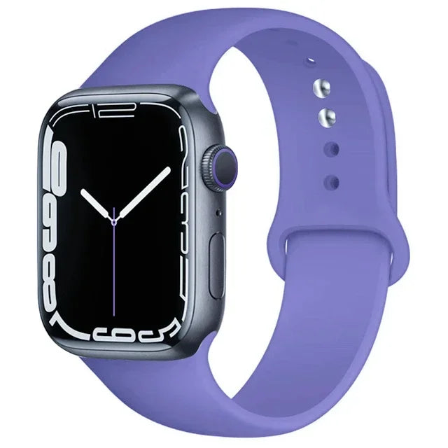 Silicone Band For Apple Watch straps 49mm 40mm 44 mm 45mm 46mm 42mm 41mm 38mm sports bracelet iWatch series 10 9 8 3 SE ultra