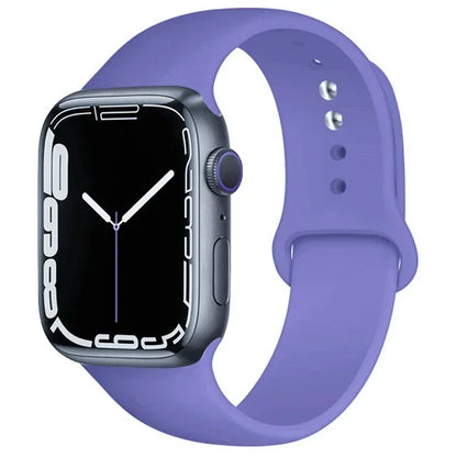 Silicone Band For Apple Watch straps 49mm 40mm 44 mm 45mm 46mm 42mm 41mm 38mm sports bracelet iWatch series 10 9 8 3 SE ultra
