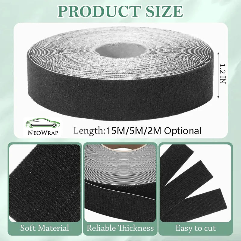 Micro Fiber Felt for Squeegee Felt Edge Cloth for Hard Card Squeegee Car Wrap Scraper DIY Adhesive Felt Tape Vinyl Squeegee T