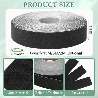 Micro Fiber Felt for Squeegee Felt Edge Cloth for Hard Card Squeegee Car Wrap Scraper DIY Adhesive Felt Tape Vinyl Squeegee T