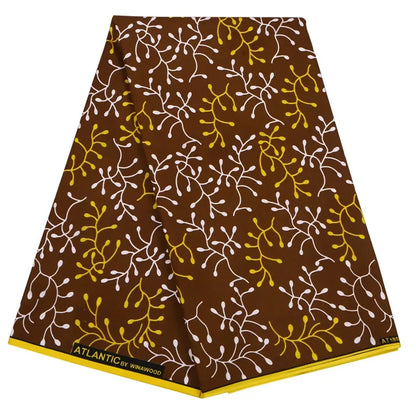 Africa Nigerian Prints Batik Fabric Real Wax Patchwork Sewing Dress Craft Cloth Polyester Ankara Tissu A-7 - 6112 / 6 Y
