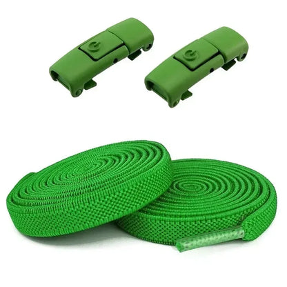 8MM No Tie Shoe Laces Press Lock Shoelaces Without Ties Elastic Laces Sneaker Kids Adult Widened Flat Shoelace for Shoes