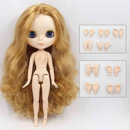 ICY DBS blyth doll 1/6 bjd toy joint body white skin shiny & matte face 30cm on sale special price toy gift anime doll - glos