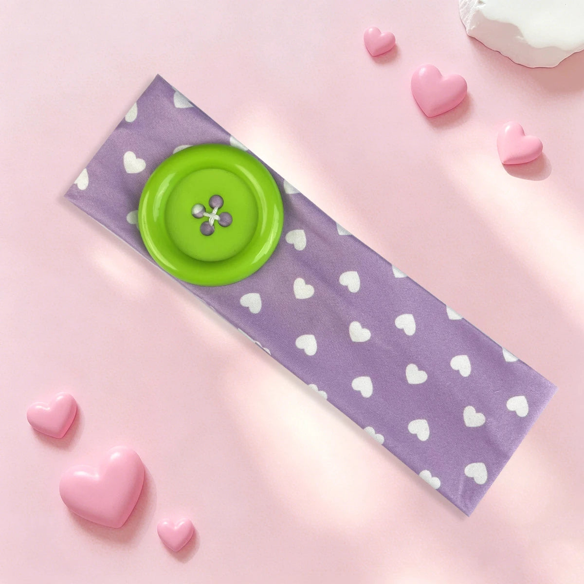 Vintage Women's Polka Dot Button Headband Spicy Girl Ins Y2K Japanese Trendy Headband Sweet Cool Sports Yoga Headband - C-6