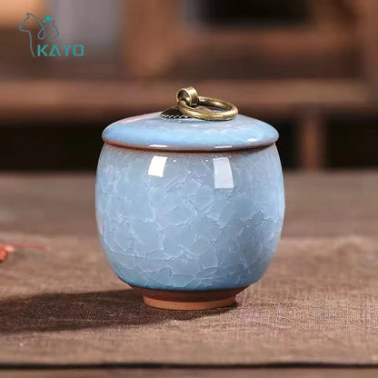 Ceramics Ash Urn Sealed Cremation Funeral Ashes Keepsake Small Animals Pet Dog Cat Memorial Suitable Home Fireplaces Burial -